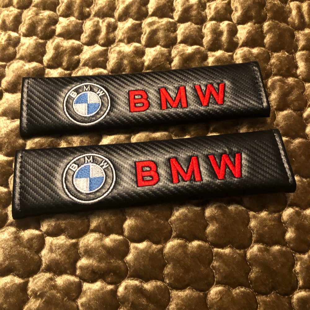 BMW Seat Belt Cover Set (2) NWT